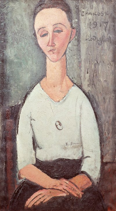 Portrait of Madame Chakowska, 1917 by Amedeo Modigliani